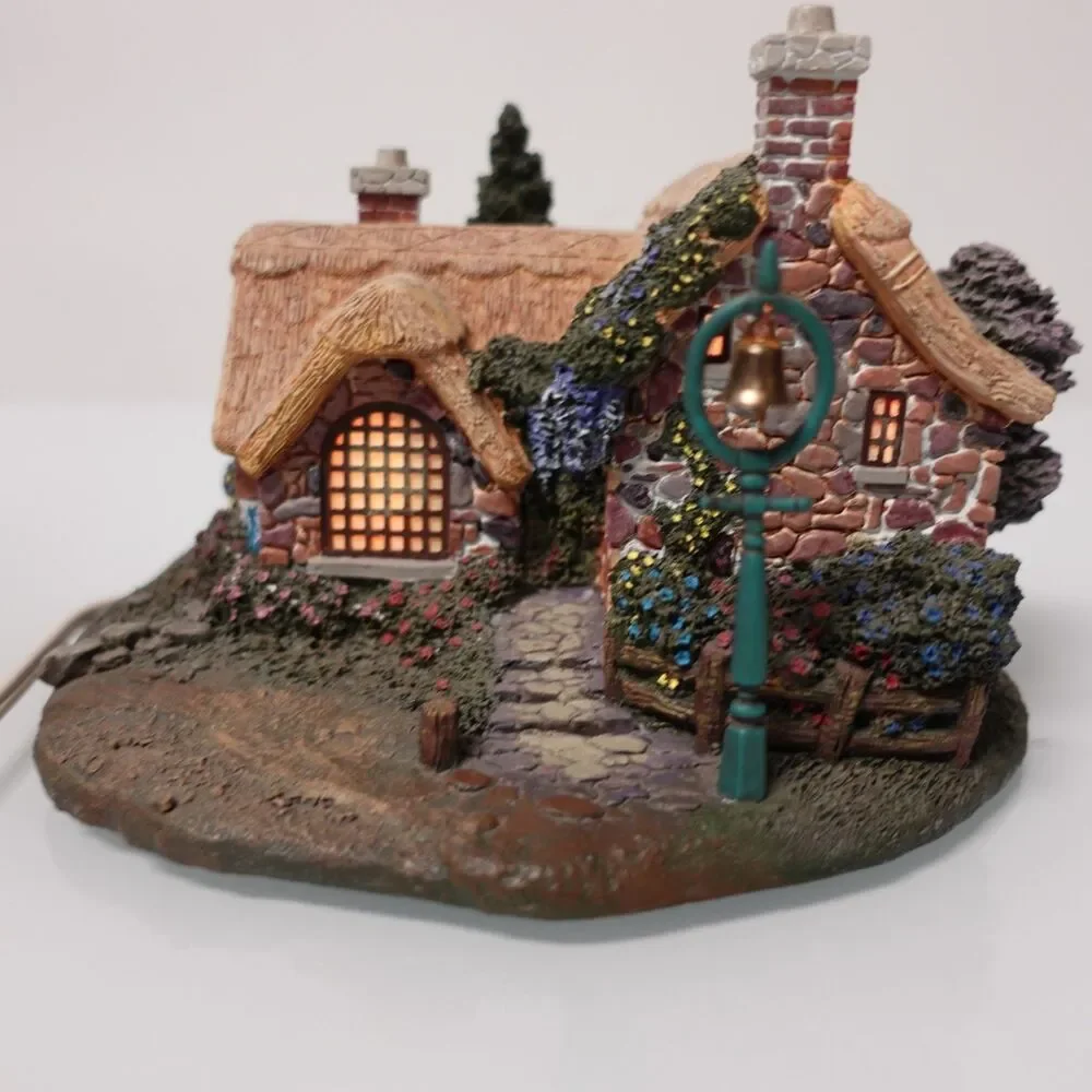 Hawthorne Village Seaside Thomas Kinkade Seaside Boathouse Lighted COA 79735
